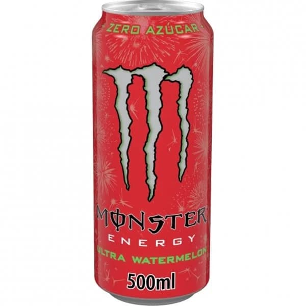 Monster Energy Ultra Watermelon Bebida Energética zero azúcar lata 50 cl. - 0.5 l - Imagen del producto en Findit