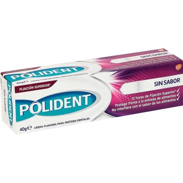 Crema fijadora para prótesis dentales sin sabor Polident 40 g. - 0.04 kg - Imagen del producto en Findit