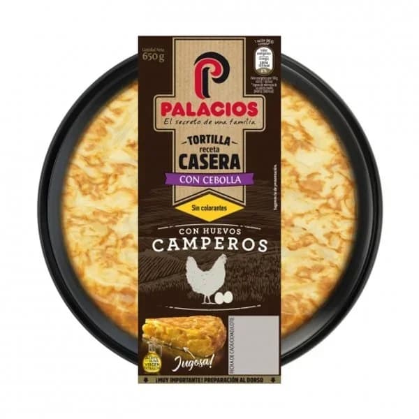 Tortilla de Patata Fresca con Cebolla - 0.65 kg - Imagen del producto en Findit