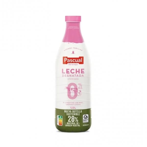 Leche Desnatada Botella 1,5L - 1.45 ud - Imagen del producto en Findit