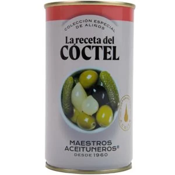 Cóctel de aceitunas y encurtidos 350 g - 0.18 kg - Imagen del producto en Findit