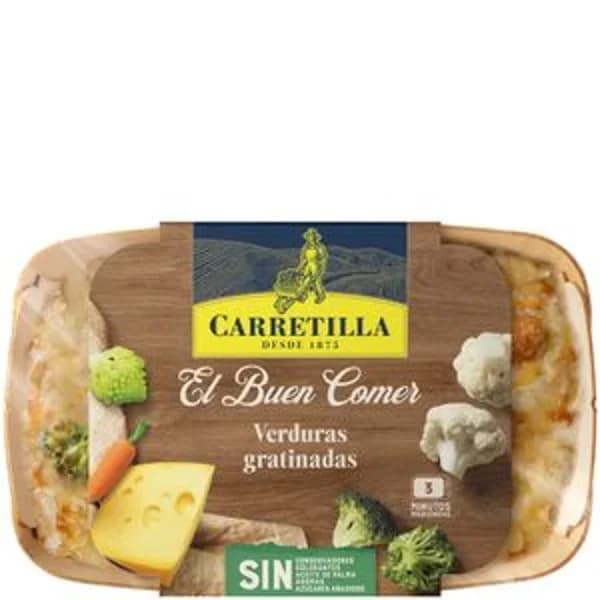 Verduras gratinadas 350 g - 0.35 kg - Imagen del producto en Findit