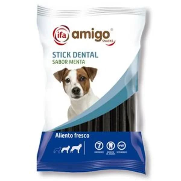 Snack para perros dental stick de menta 7 unidades - 0.2 kg - Imagen del producto en Findit