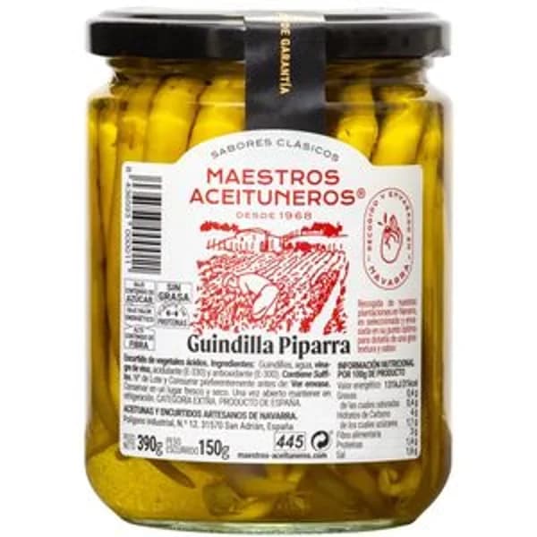 Guindilla piparra fco.390 g - 0.15 kg - Imagen del producto en Findit