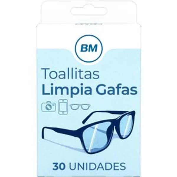 Toallitas húmedas limpiagafas 30 unidades - 30 ud - Imagen del producto en Findit