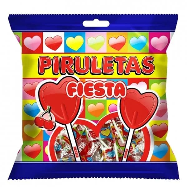 Piruletas Corazón Sabor Cereza Bolsa - 0.09 kg - Imagen del producto en Findit