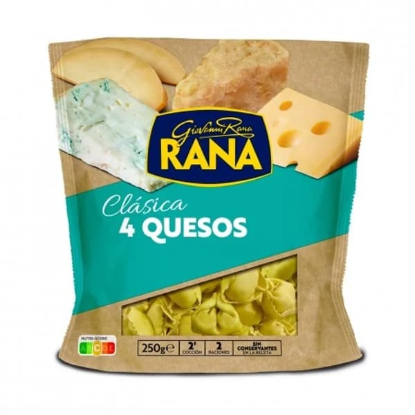 Tortellini de cuatro quesos 250 g - 0.25 kg - Imagen del producto en Findit