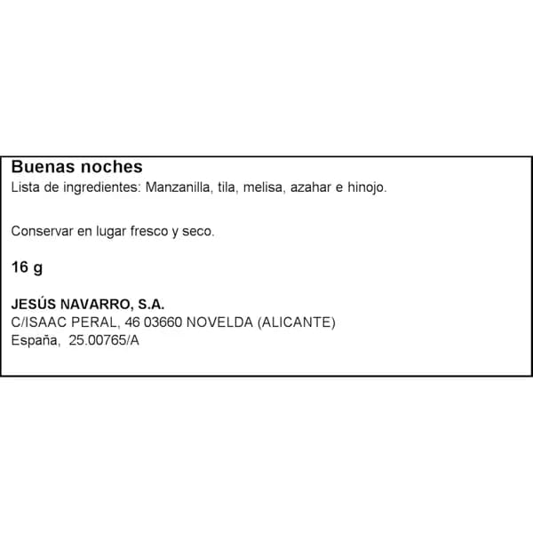 Infusión Buenas Noches 10UD - 2.41 ud - Imagen del producto en Findit