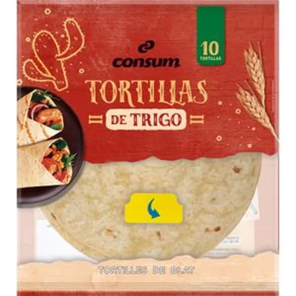 Tortilla de Trigo 10 Unidades - 0.36 kg - Imagen del producto en Findit