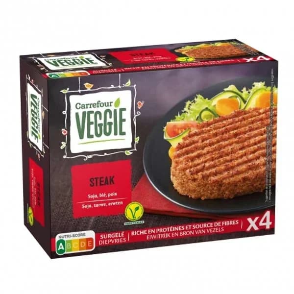 Steak vegetal Carrefour Veggíe 400 g. - 0.4 kg - Imagen del producto en Findit
