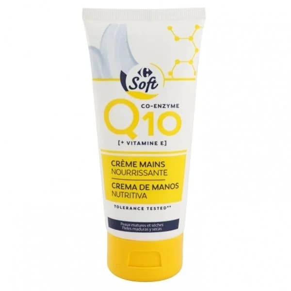 Crema de manos nutritiva para pieles maduras y secas Q10 Carrefour 100 ml. - 0.1 l - Imagen del producto en Findit