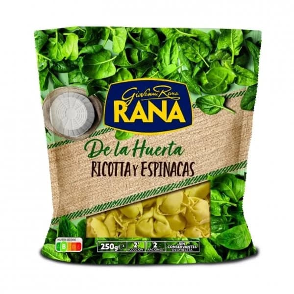 Pasta fresca ravioli con espinacas 250 g - 0.35 kg - Imagen del producto en Findit