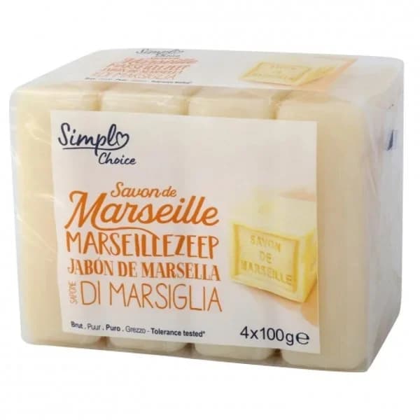 Jabón de manos de marsella en pastilla Simpl Choice 4 ud. - 0.4 kg - Imagen del producto en Findit