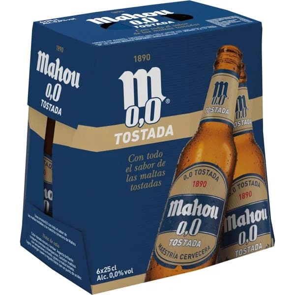 Cerveza Tostada 0'0 Botellín 6 x 250ML - 1.42 l - Imagen del producto en Findit
