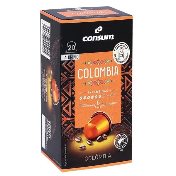 Café Colombia 20 Cápsulas - 20 ud - Imagen del producto en Findit