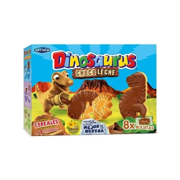 Galletas Cereales Choco Leche Dinoraurus - 0.26 kg - Imagen del producto en Findit