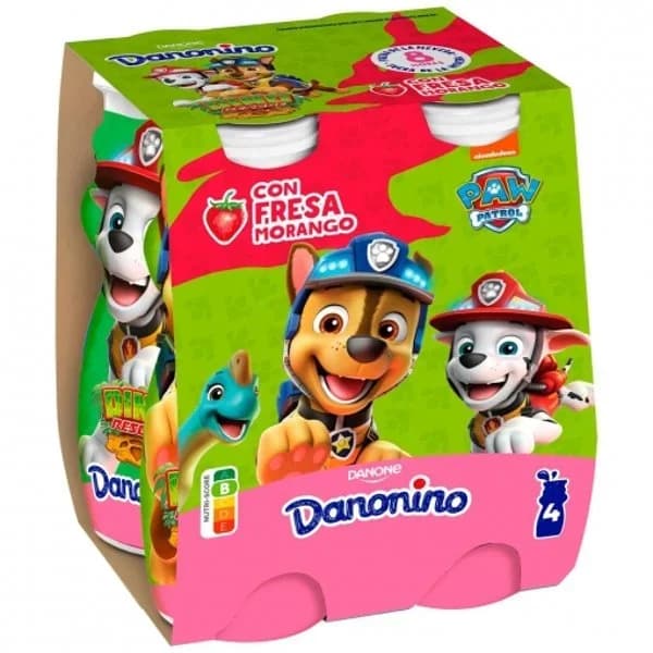 Yogur Líquido Bebedino Fresa 4UD - 0.4 l - Imagen del producto en Findit