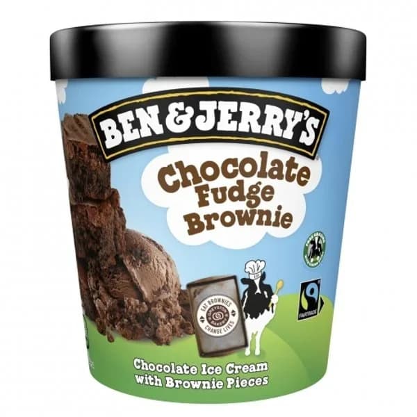 Helado de choco fudge brownie BEN&JERRY'S, tarrina 408 g - 0.47 l - Imagen del producto en Findit