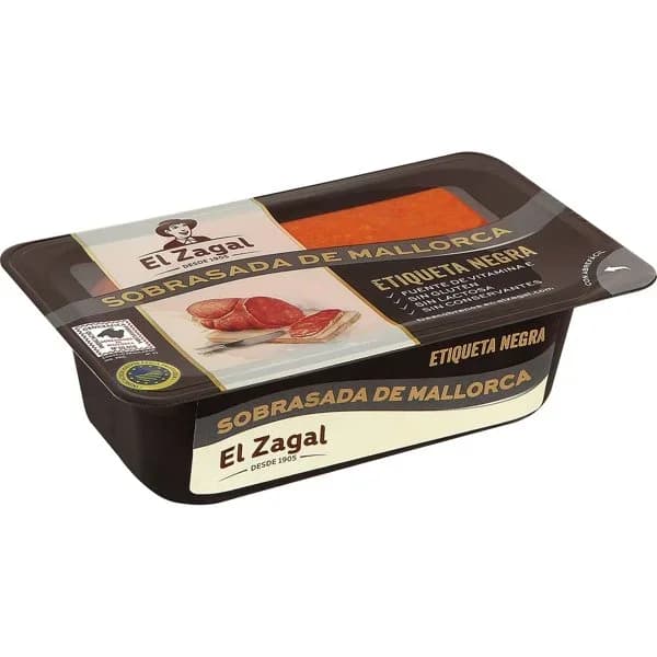 Sobrasada etiqueta negra EL ZAGAL, tarrina 200 g - 0.2 kg - Imagen del producto en Findit