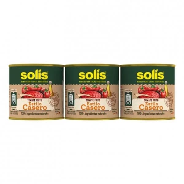 Tomate frito casero SOLÍS, pack 3x100 g - 0.3 kg - Imagen del producto en Findit