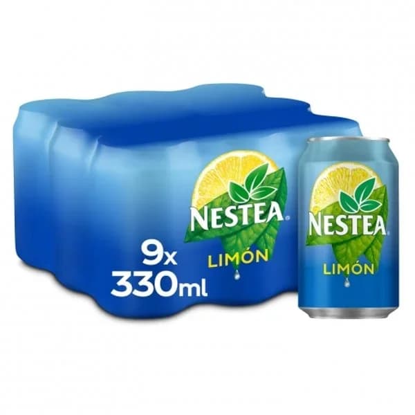 Nestea té negro con limón pack de 9 latas de 33 cl. - 1 ud - Imagen del producto en Findit