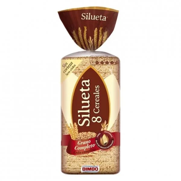 Pan de molde sin corteza 8 cereales 450 g - 0.45 kg - Imagen del producto en Findit