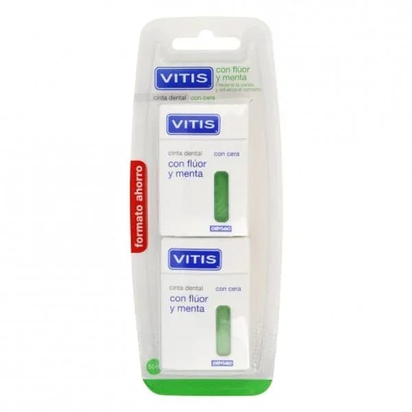 Cinta dental con fluor y menta Vitis 2 ud. - 50 m - Imagen del producto en Findit