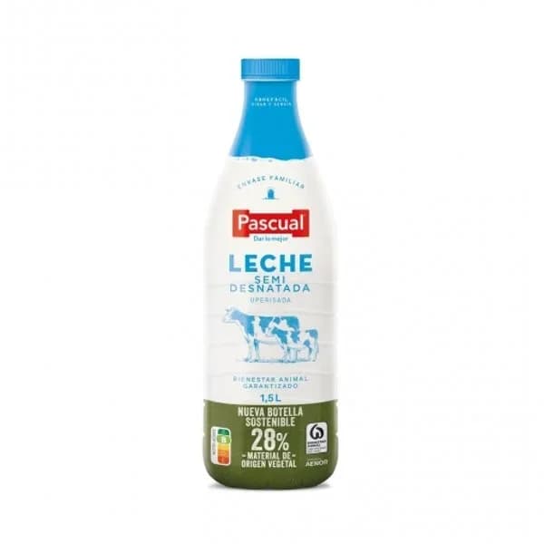 Leche Semidesnatada Botella 1,5L - 1.49 l - Imagen del producto en Findit