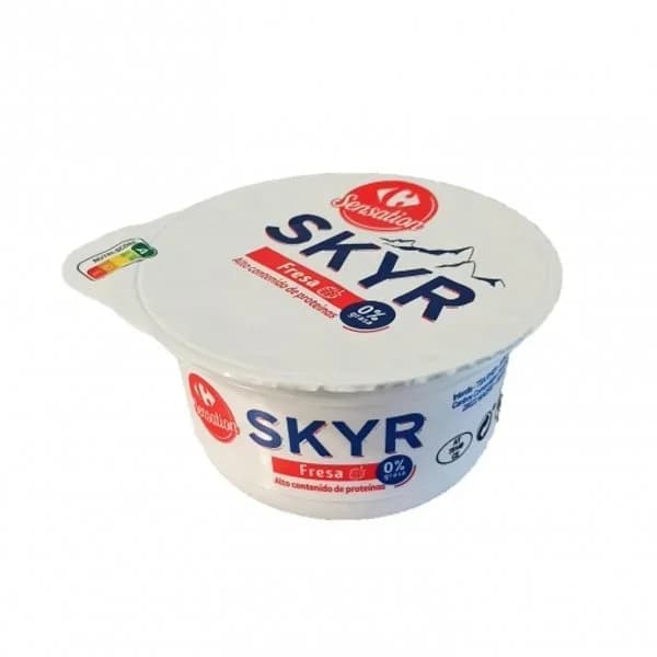 Leche fermentada desnatada sabor fresa Skyr Carrefour Sensation 150 g. - 0.15 kg - Imagen del producto en Findit