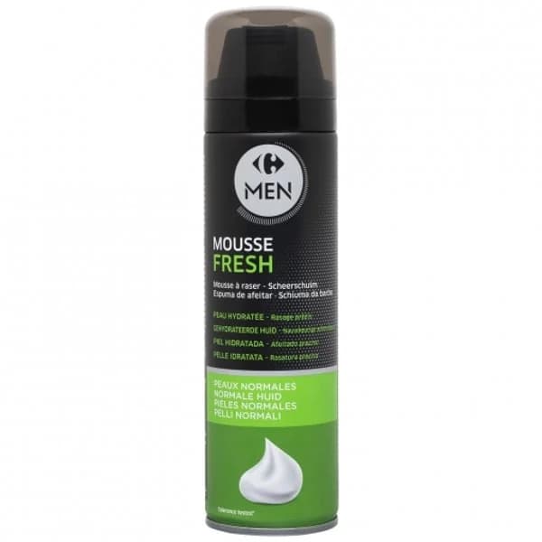 Espuma de afeitar piel normal Carrefour Men 250 ml. - 0.25 l - Imagen del producto en Findit