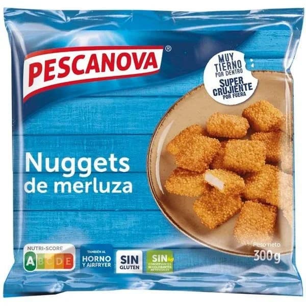 Nuggets de merluza PESCANOVA, bolsa 300 g - 0.3 kg - Imagen del producto en Findit