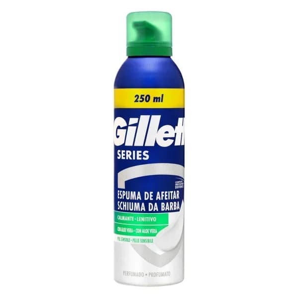 Espuma de afeitar piel sensible Gillette con aloe vera - 0.25 l - Imagen del producto en Findit