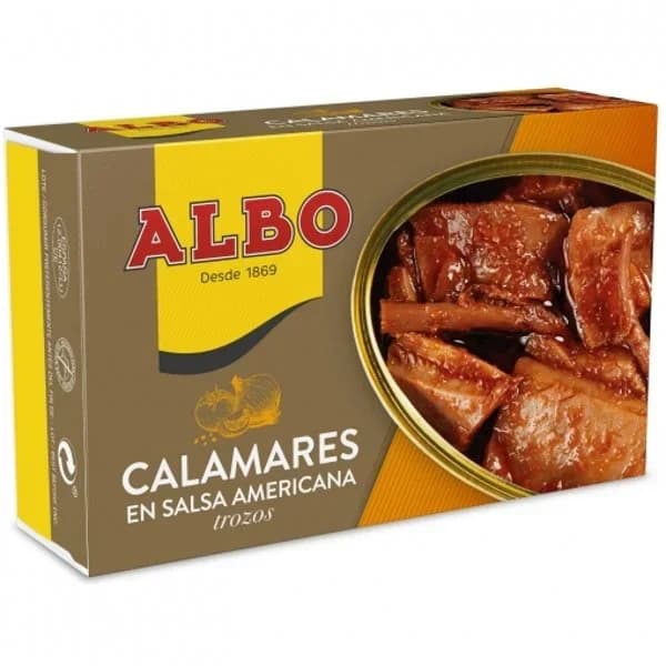 Calamar Troceado en Salsa Americana 112G - 0.07 kg - Imagen del producto en Findit