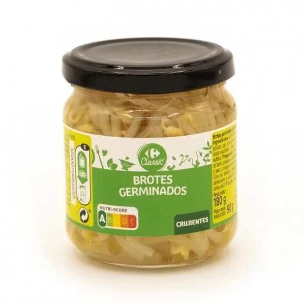 Brotes germinados agridulces Classic Carrefour 90 g. - 0.09 kg - Imagen del producto en Findit