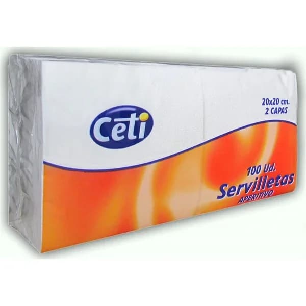 Servilleta Papel 2 Capas 20X20Cm - 120 ud - Imagen del producto en Findit