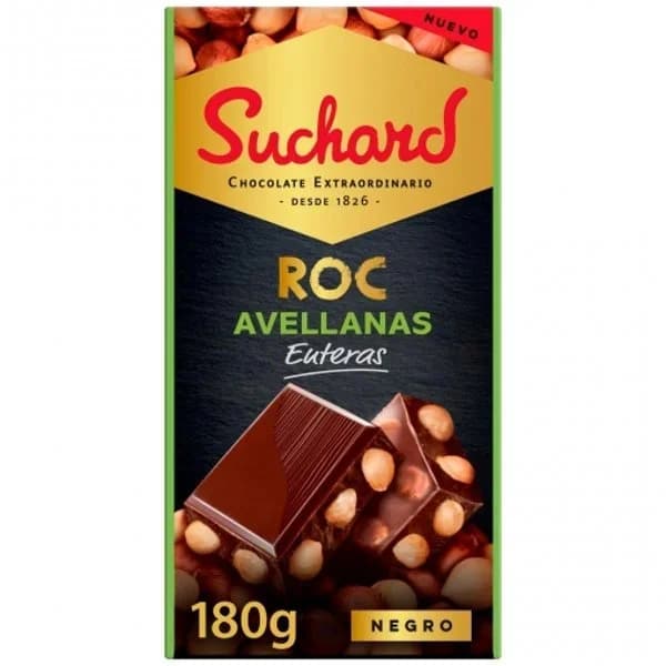 Chocolate negro con avellanas enteras Suchard 180 g. - 1 ud - Imagen del producto en Findit