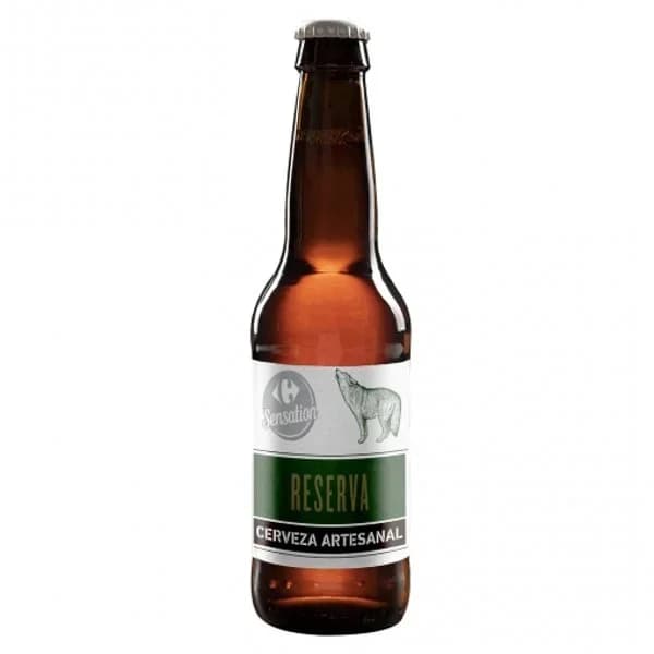 Cerveza artesana Carrefour Sensation reserva botella 33 cl. - 0.33 l - Imagen del producto en Findit