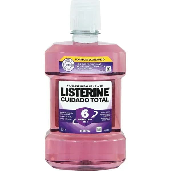 Enjuague bucal cuidado total LISTERINE, botella 1 litro - 0.08 l - Imagen del producto en Findit
