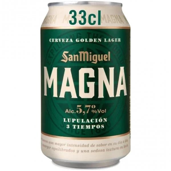Cerveza Rubia Magna Lata 330ML - 0.33 l - Imagen del producto en Findit