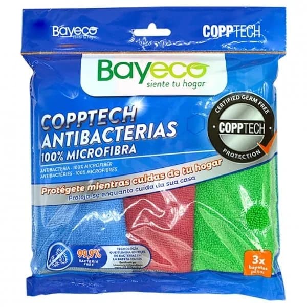 Bayeta antibacterias 3 unidades - 3 ud - Imagen del producto en Findit