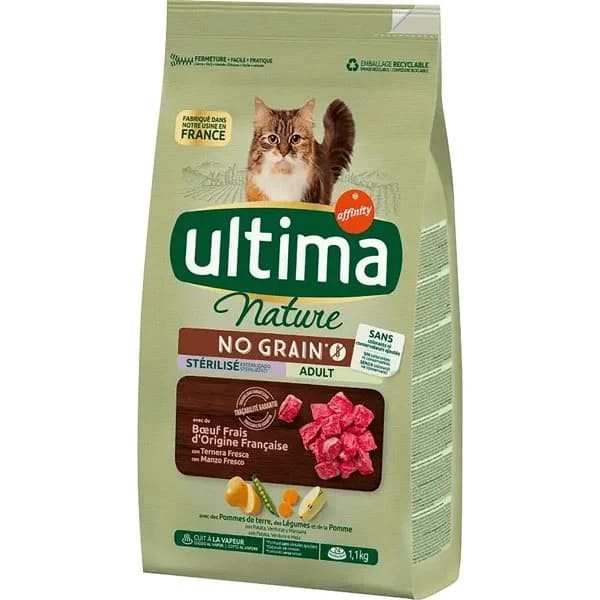 Comida Gatos Nature Buey sin Cereales - 1.1 kg - Imagen del producto en Findit