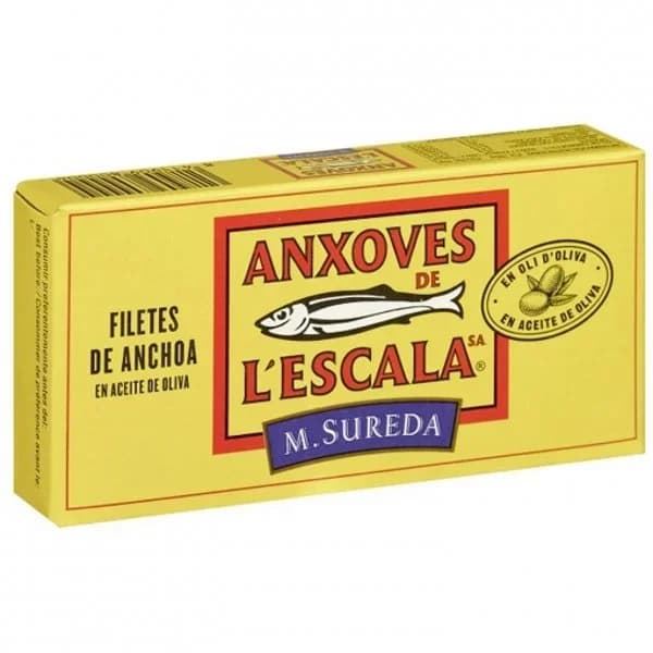 Filetes de anchoa en aceite de oliva Anxoves de L´Escala 30 g. - 1 ud - Imagen del producto en Findit