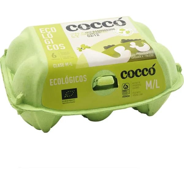 Huevos Ecológicos M-L - 6 ud - Imagen del producto en Findit
