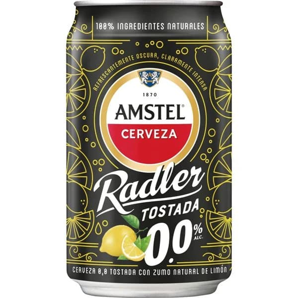Cerveza 0,0% Radler Tostada - 0.33 l - Imagen del producto en Findit