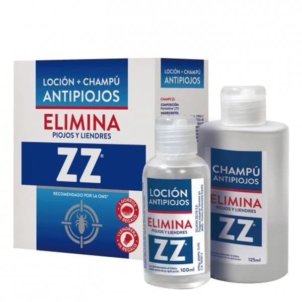 Loción + champú antipiojos ZZ 225 ml. - 1 ud - Imagen del producto en Findit