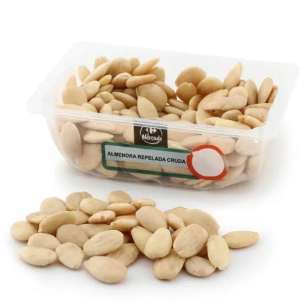 Almendra repelada cruda Carrefour El Mercado tarrina de 250 g - 0.25 kg - Imagen del producto en Findit
