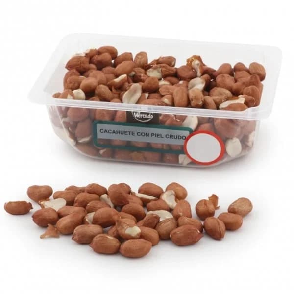 Cacahuete piel crudo Carrefour El Mercado tarrina de 275 g - 0.28 kg - Imagen del producto en Findit