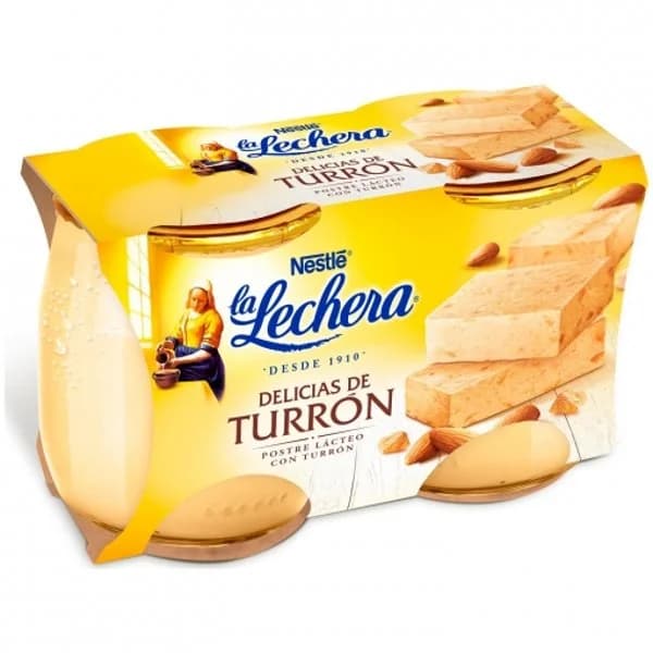 Postre delicias de turrón Nestlé La Lechera pack de 2 unidades de 125 g. - 0.25 kg - Imagen del producto en Findit
