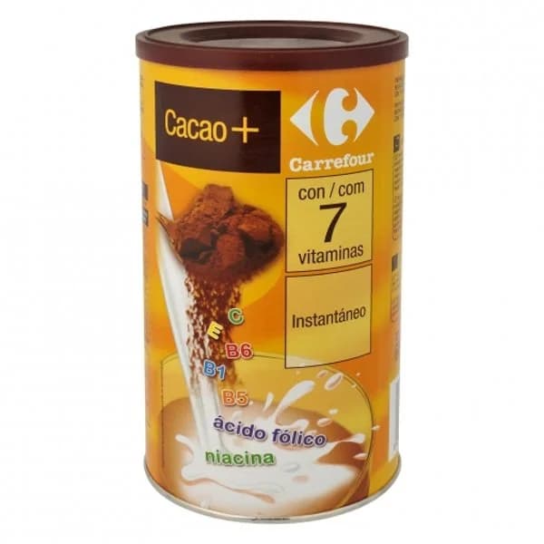 Cacao soluble insatntáneo Carrefour Classic sin gluten 600 g. - 0.6 kg - Imagen del producto en Findit