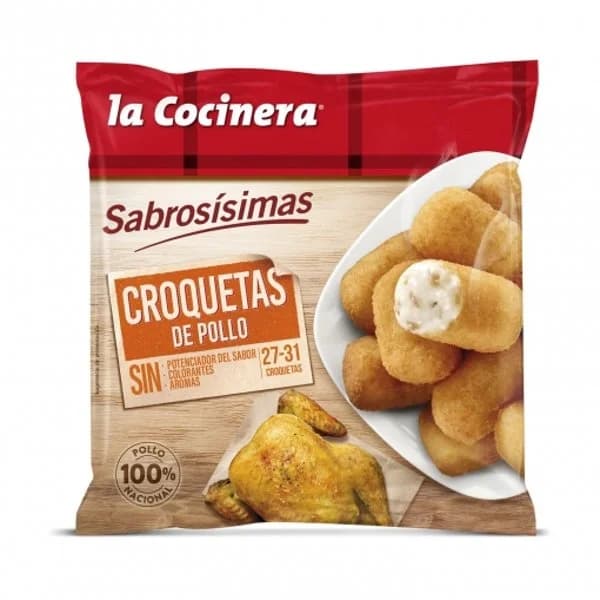 Croquetas de pollo LA COCINERA, bolsa 500 g - 0.5 kg - Imagen del producto en Findit
